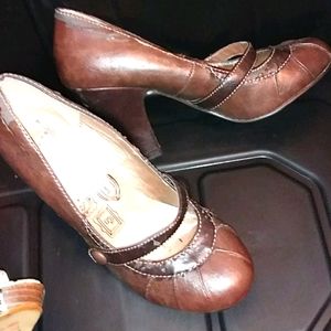 Brown dress shoes